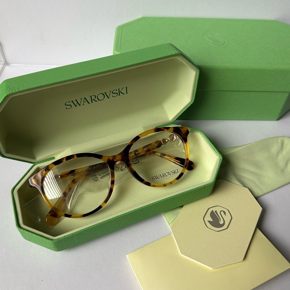 Swarovski SK2019F Eyeglasses Tortoise Crystal